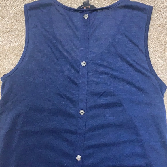 Navy Blue Tank Top- Small - Picture 4 of 5